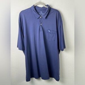 Tommy Bahama Relax Blue Pima Cotton Short Sleeve Polo